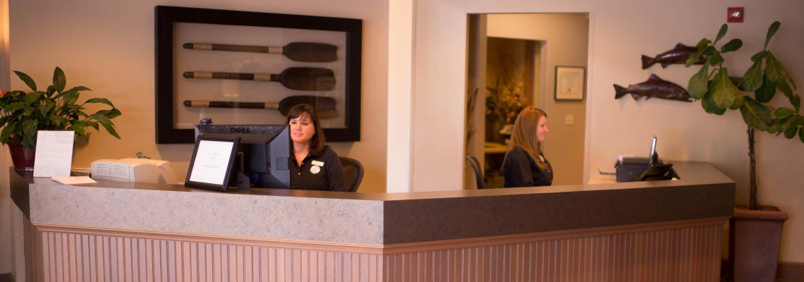 the front desk at the center for endodontics